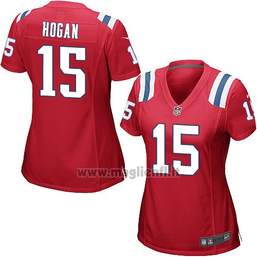 Maglia NFL Game Donna New England Patriots Hogan Rosso